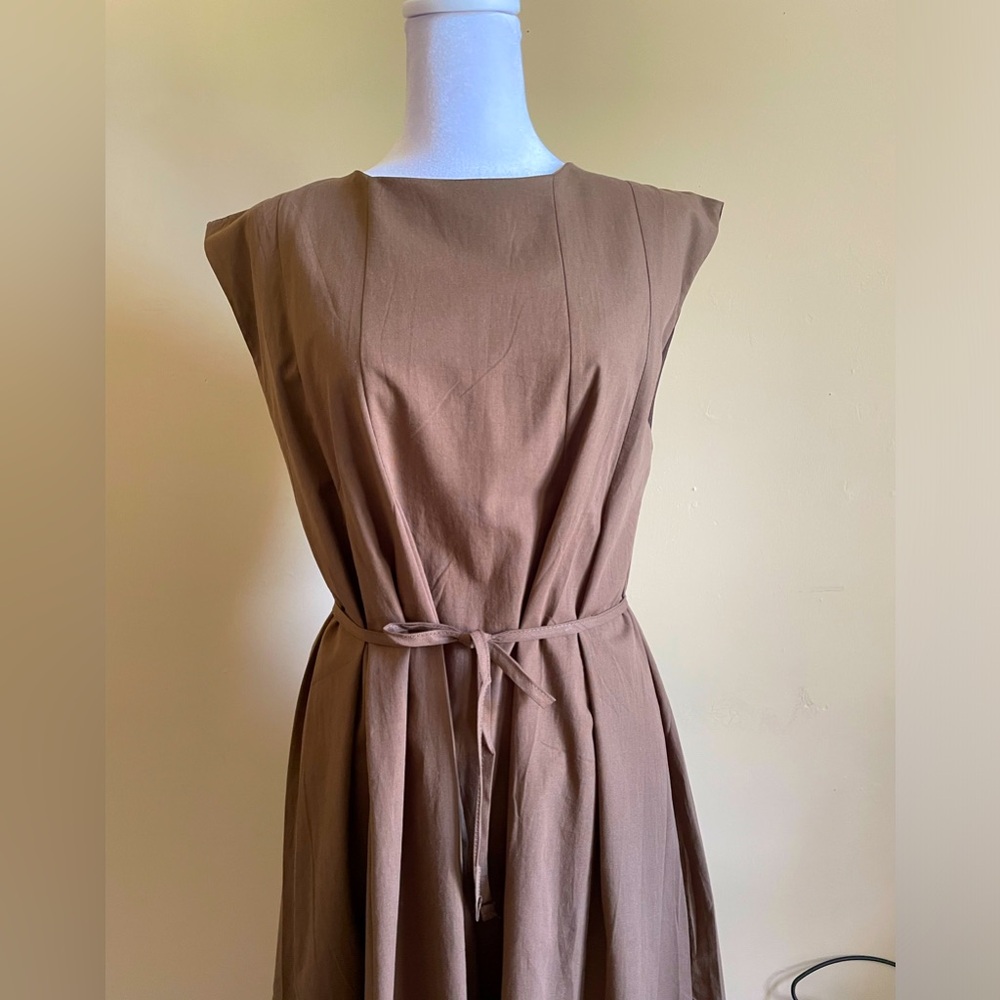 Pleated maxi dress